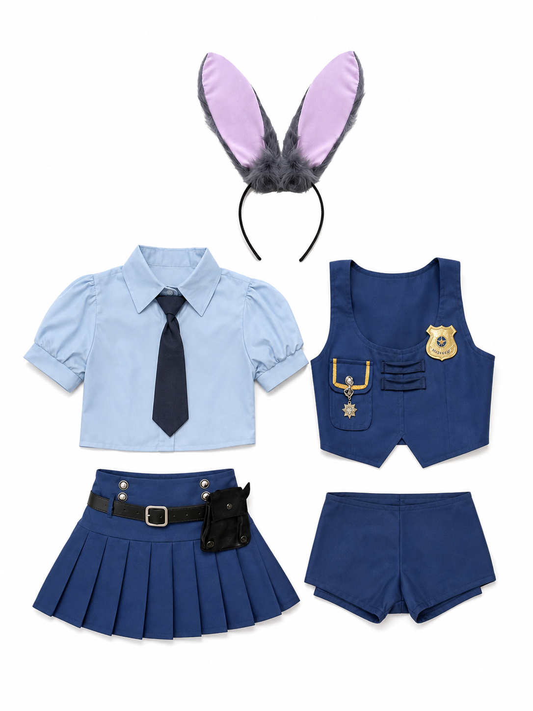 JUDY “Zootopia” Costume with Ears included items 2