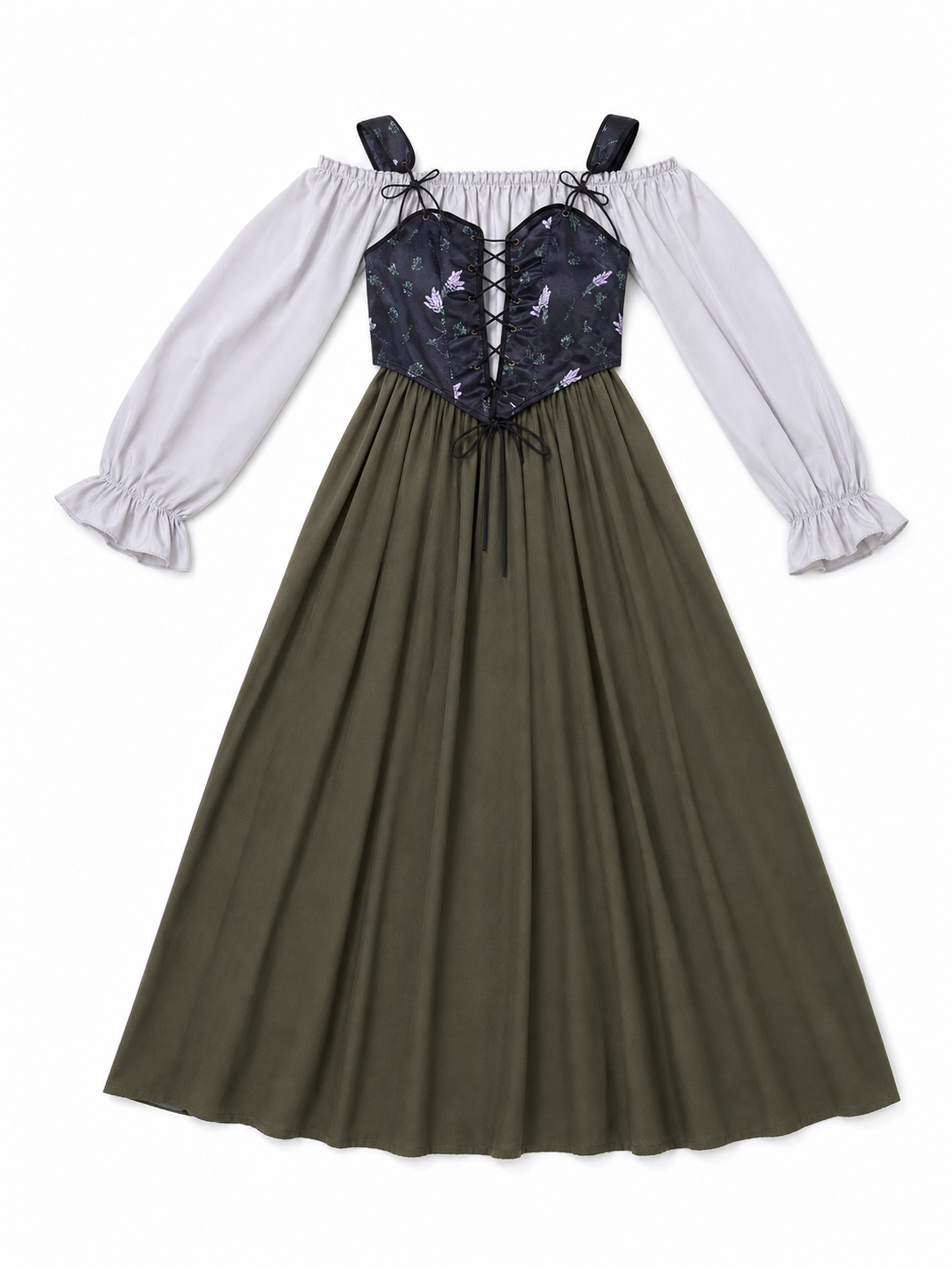 Historical Costume Dress with Corset Top