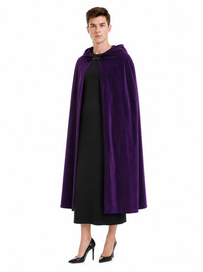 Purple Costume Cloak with Hood
