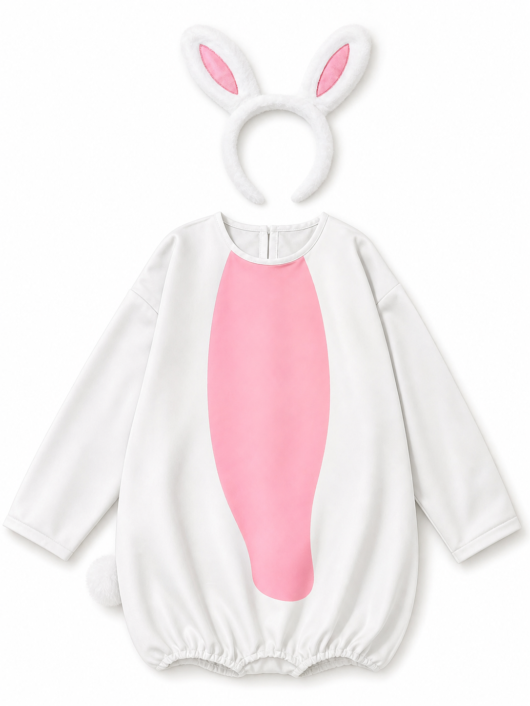 White Pink Rabbit Costume Jumpsuit product view 51