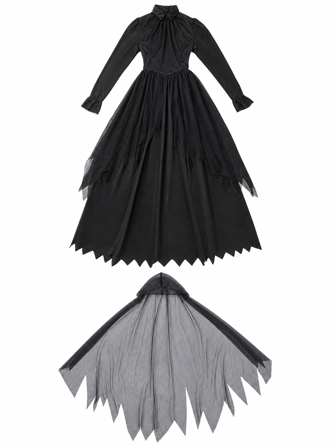 Gothic hooded costume for Halloween and parties