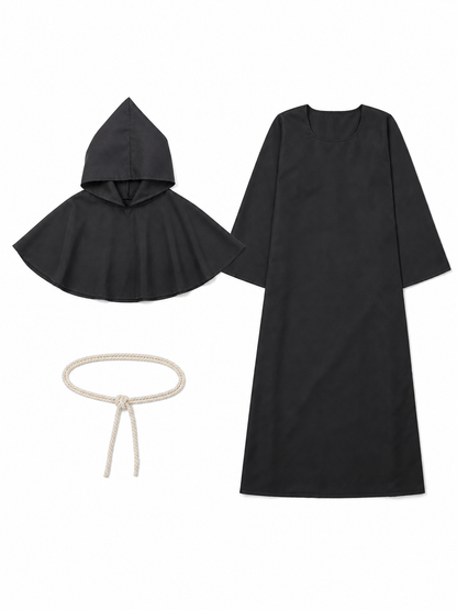 Hooded Medieval Monk Costume