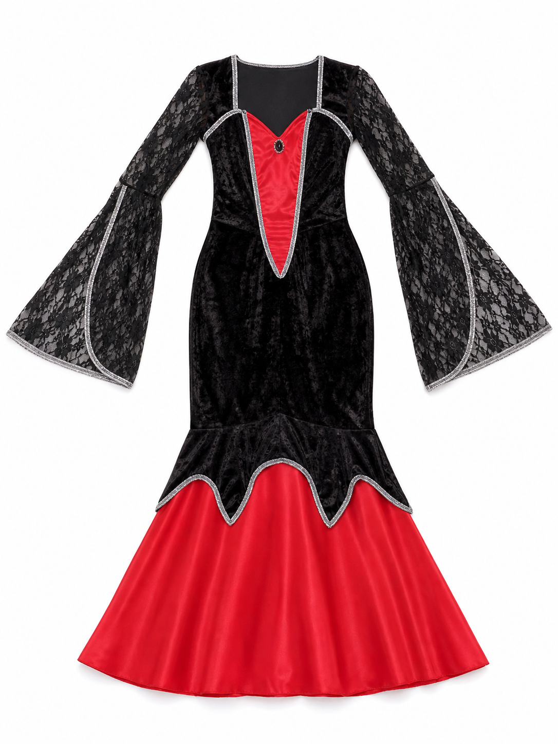 Vintage Court Dress with Cape Sleeves included items