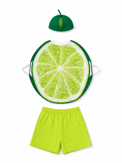 Lime Slice Costume with Hat for Parties