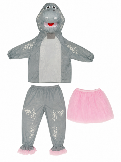 Hippo Costume with Pink Tutu