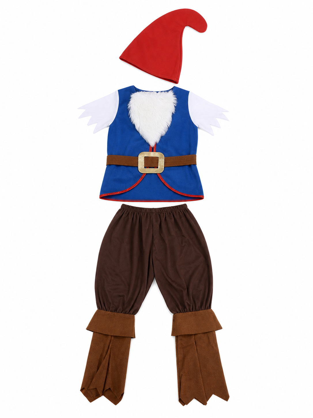 Dwarf costume with beard for parties