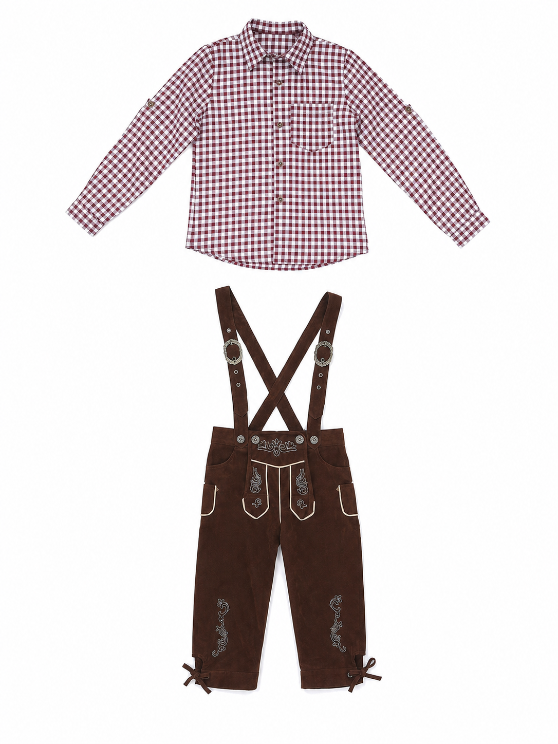Oktoberfest-style costume: shirt and pants