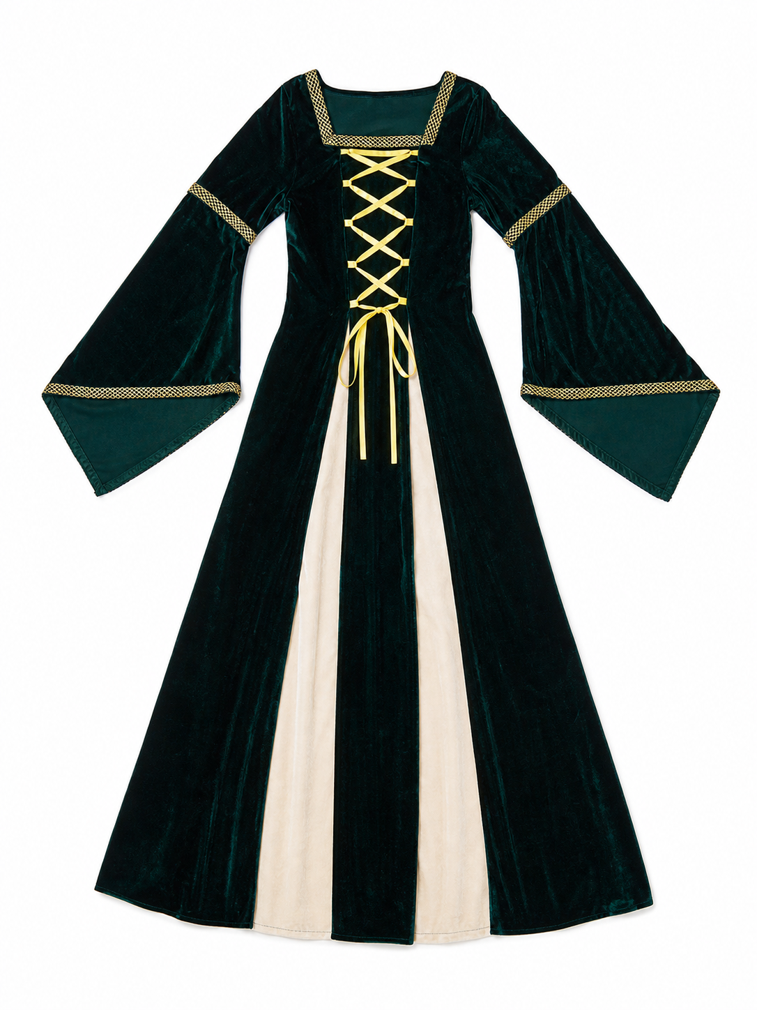 Costume Robe with Gold Lacing and Sleeves included items