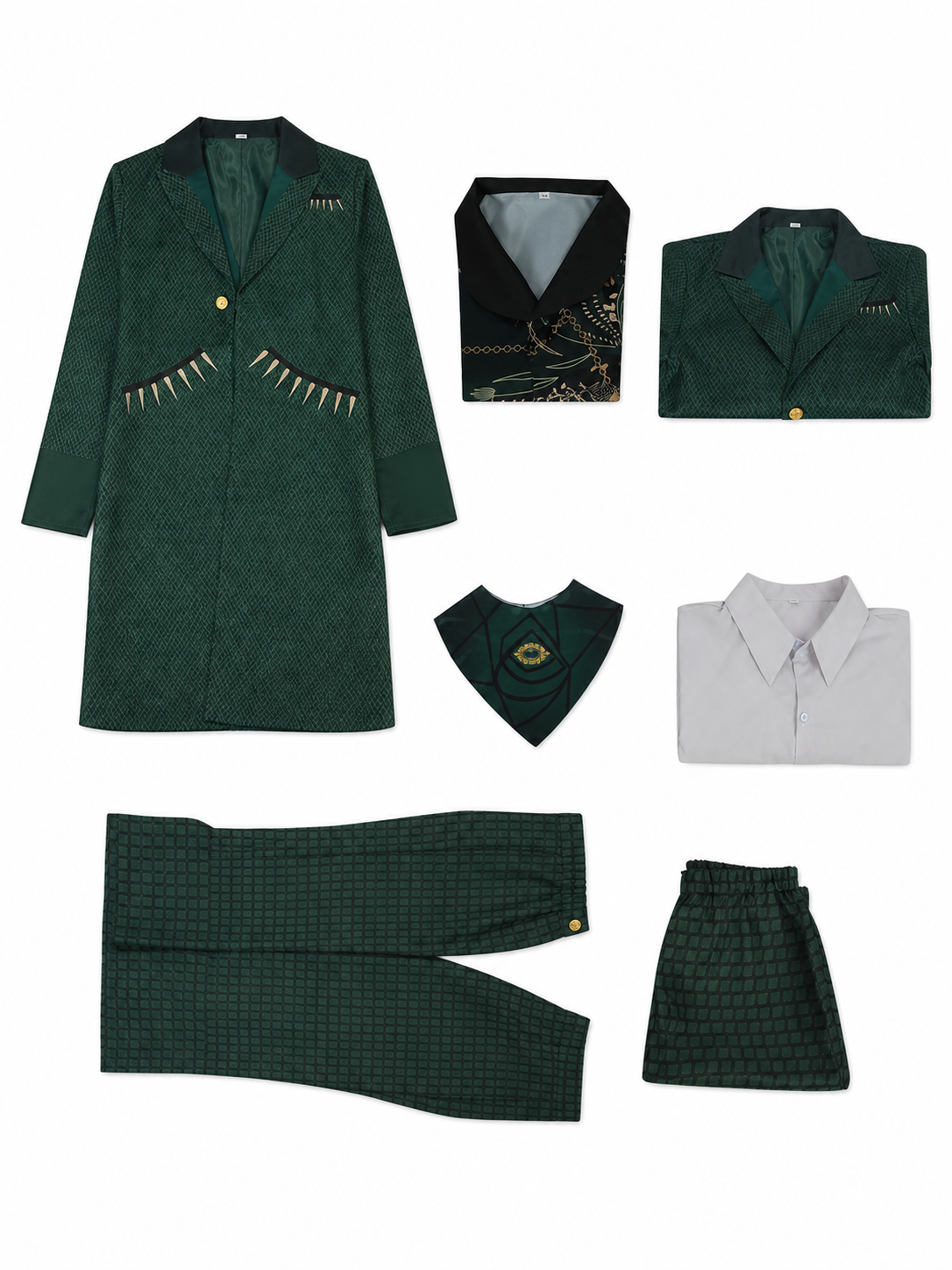 The Wizard of Oz Cosplay Costume, Green Set