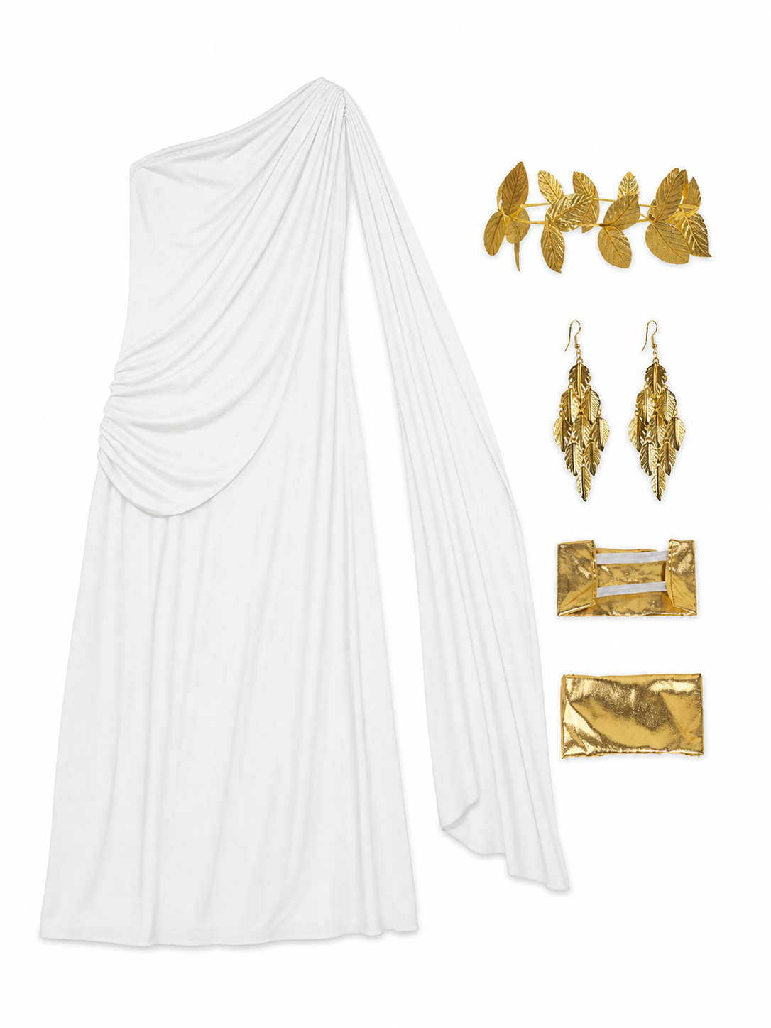Greek-Style Costume Dress with Accessories