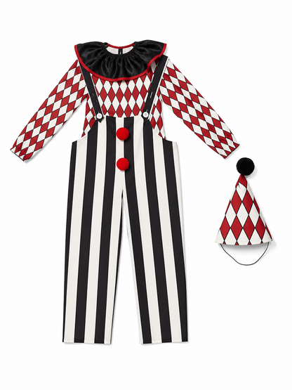Clown Costume with Hat and Nose