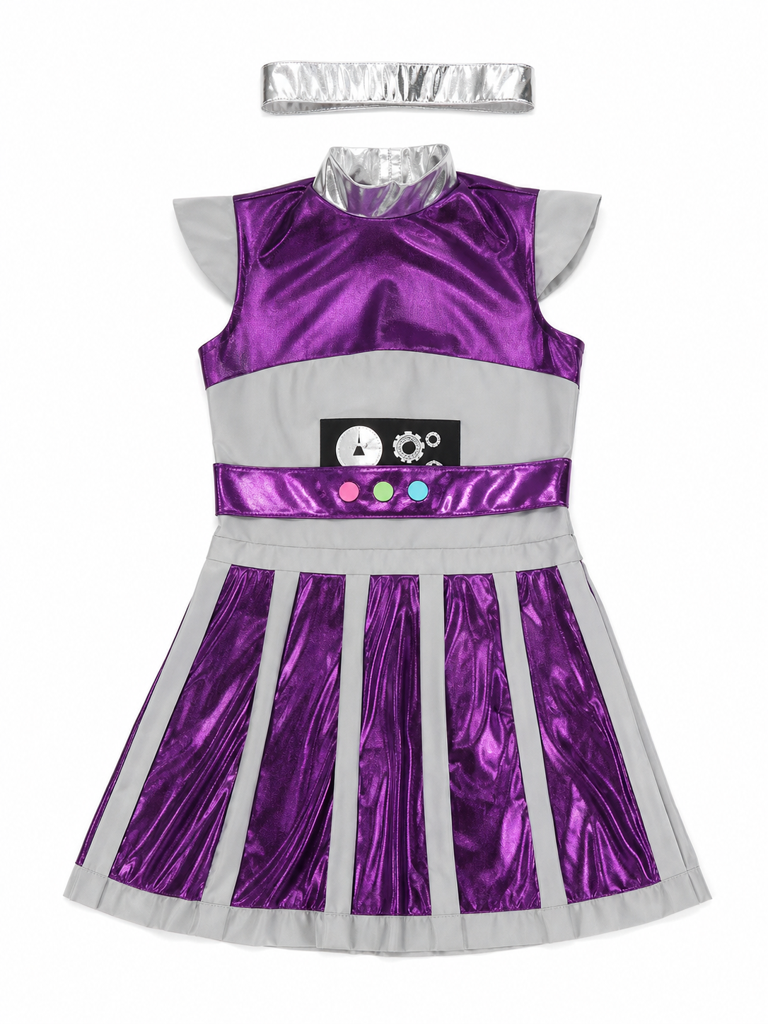 Alien Costume Dress with Headband for Cosplay
