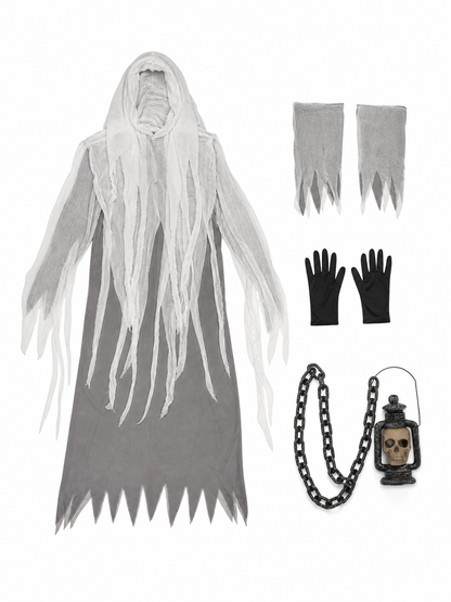 Hooded Ghost Halloween Costume, Cosplay