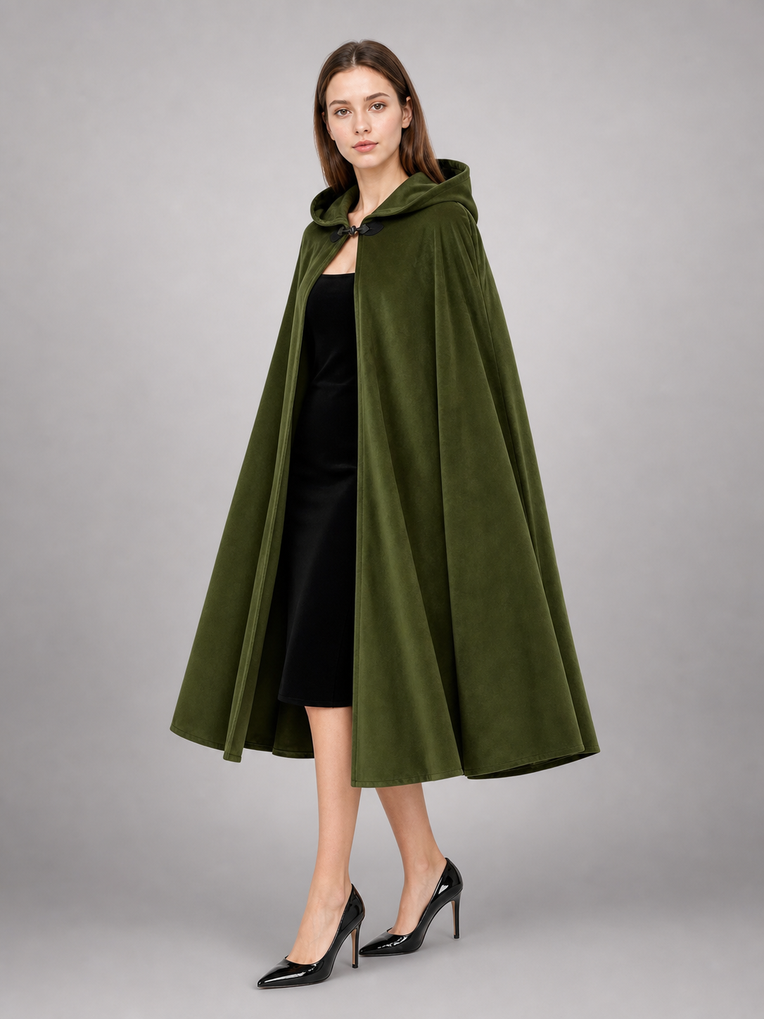 Green Hooded Carnival Cloak, Theatrical