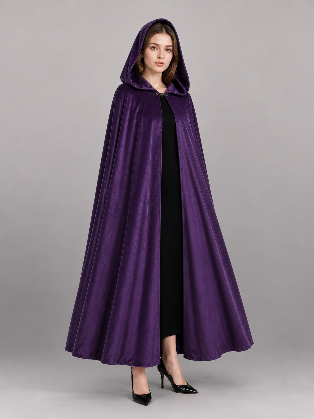 Purple Carnival Cloak with Hood