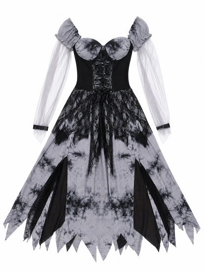 Gothic-Style Halloween Stage Dress included items
