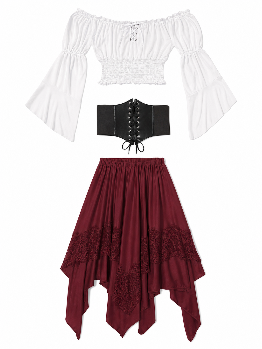 Three-Piece Pirate-Style Costume