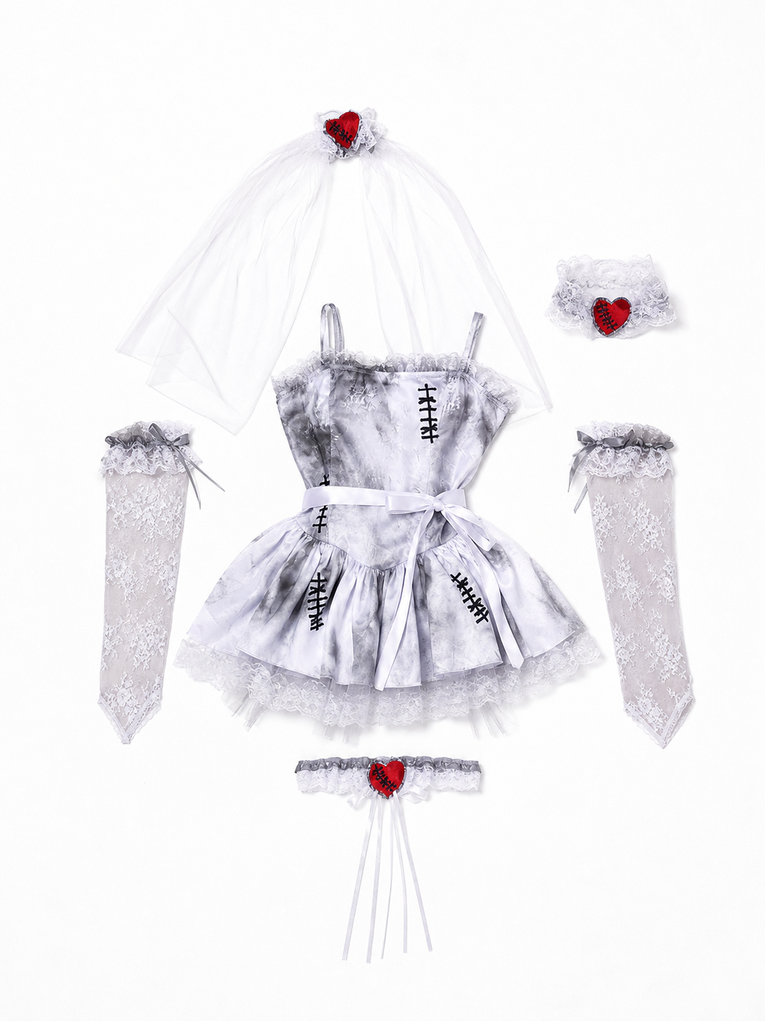 Gothic Lace Halloween Costume Dress