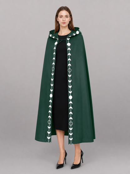 Green Carnival Hooded Cloak for Cosplay
