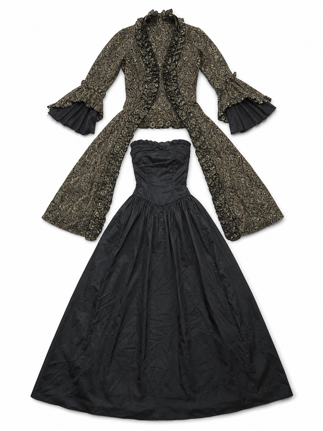 Long Victorian Gothic-Style Dress