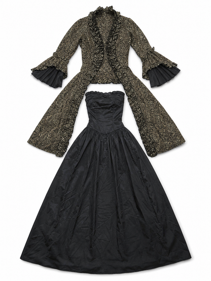Long Victorian Gothic-Style Dress