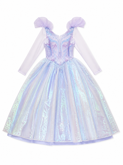 Glinda cosplay dress, purple, with a full skirt