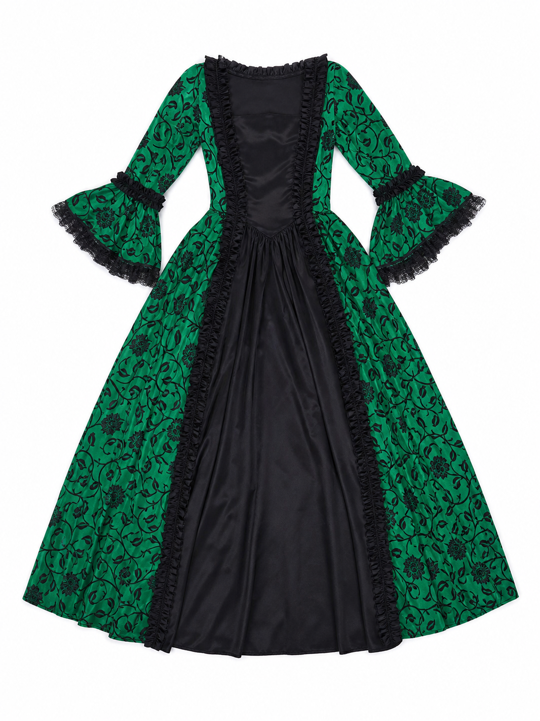 Victorian Gothic Dress with a Full Skirt