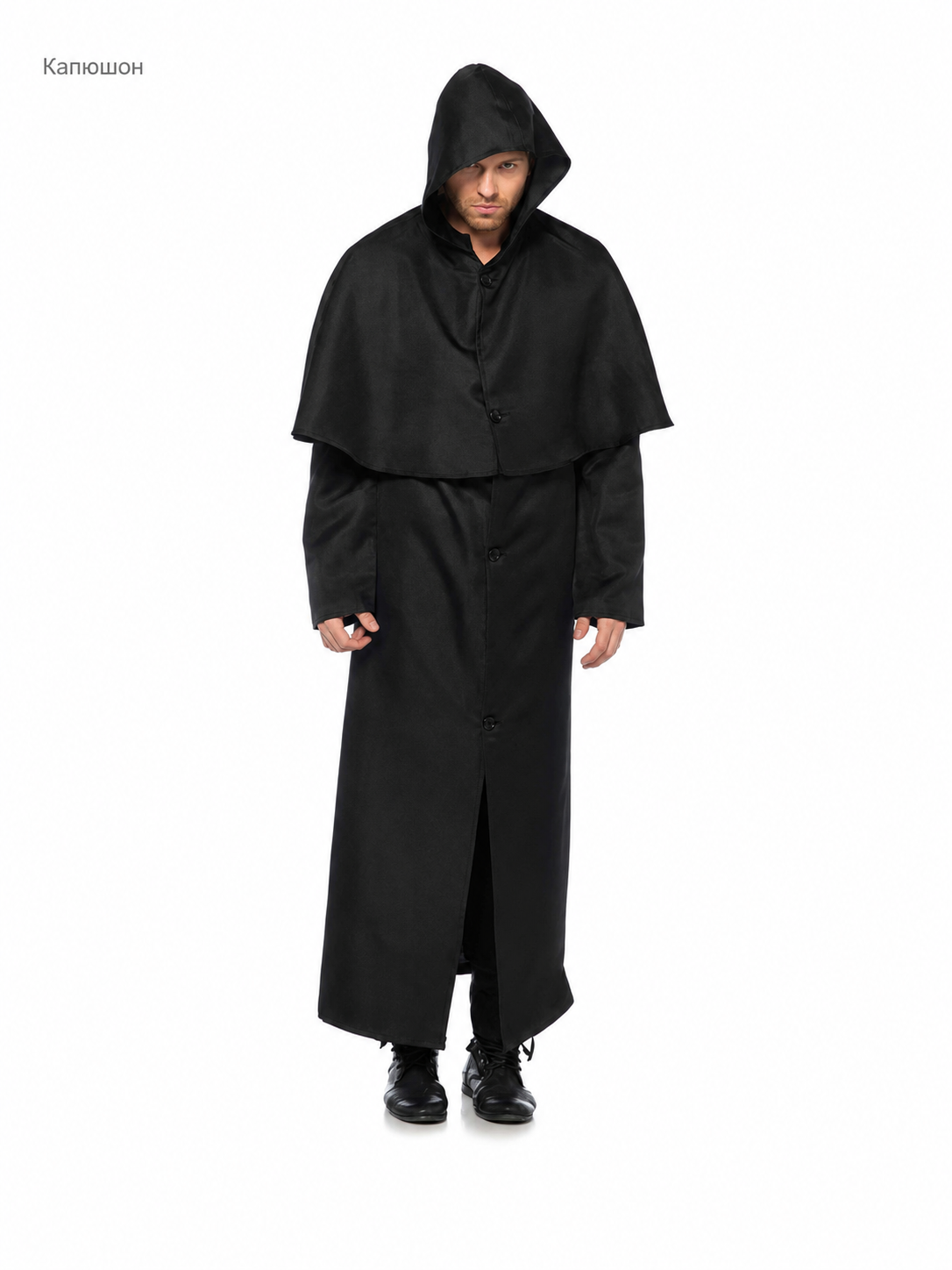 Halloween Hooded Robe Cloak with Cape