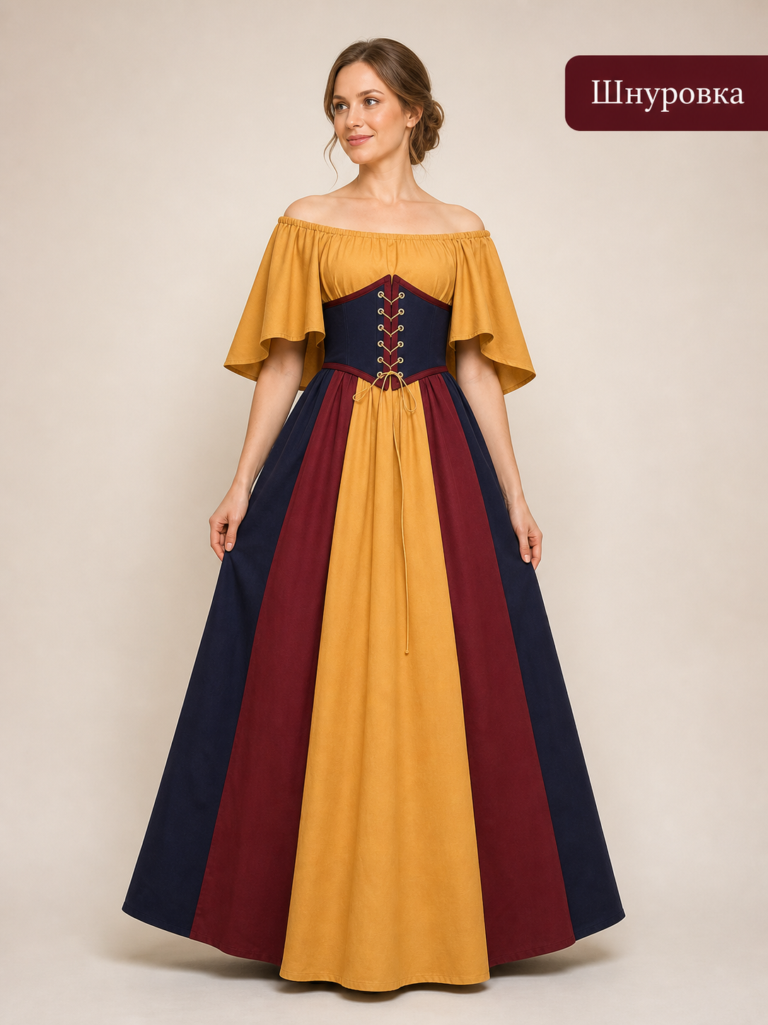 Masquerade medieval-style cosplay dress