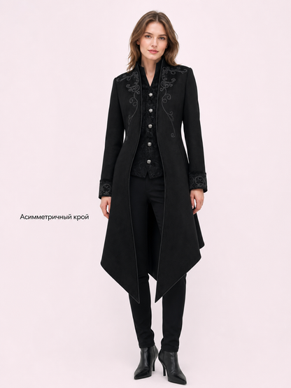 Carnival Gothic Frock Coat with Embroidery