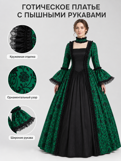 Gothic Victorian-Style Dress for Celebrations