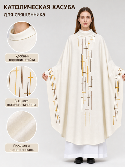 Religious Ceremonial Robe with Cross Pattern