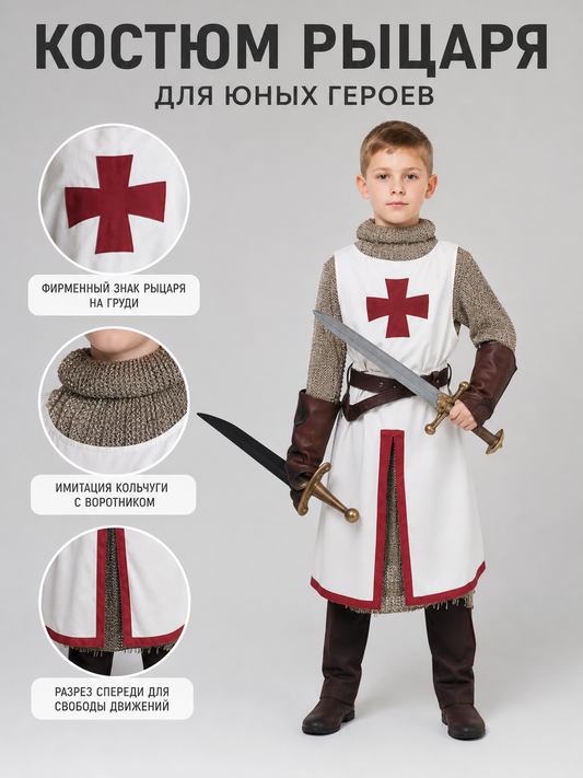 Children’s Sleeveless Crusader Cosplay Costume