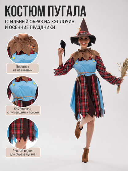 Scarecrow Costume: Dress and Hat