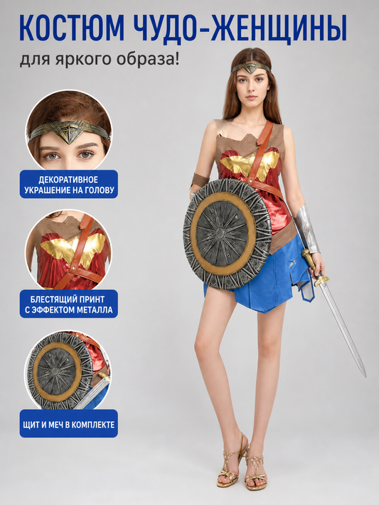 Superhero-Style Cosplay Costume main product view