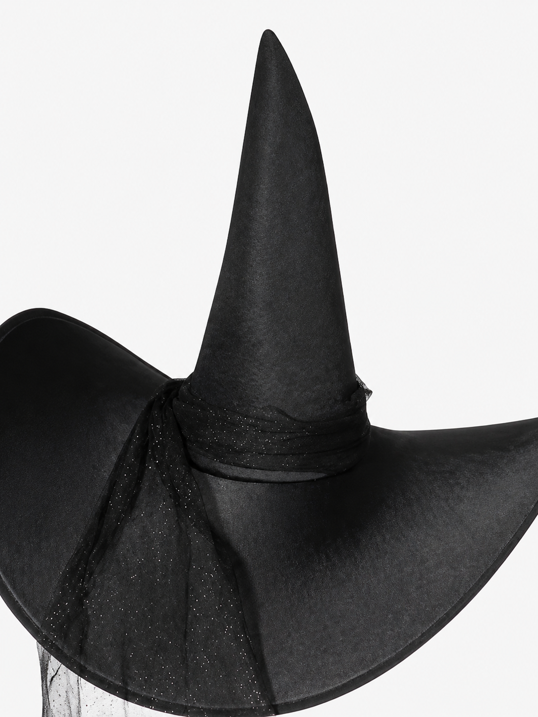 Witch Hat with Mesh for Halloween and Carnival