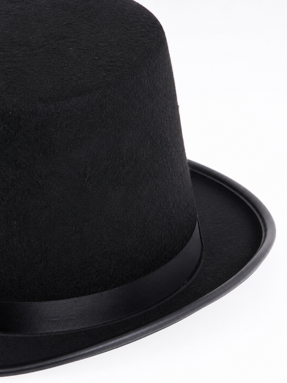 Black Carnival Hat for Magic Tricks and Masquerade