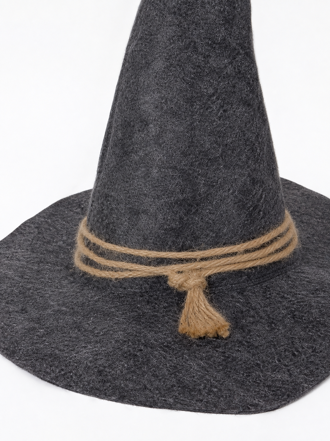 Witch Carnival Hat with Rope Decoration