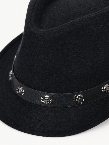 Carnival Hat with Skulls and Wide Brims