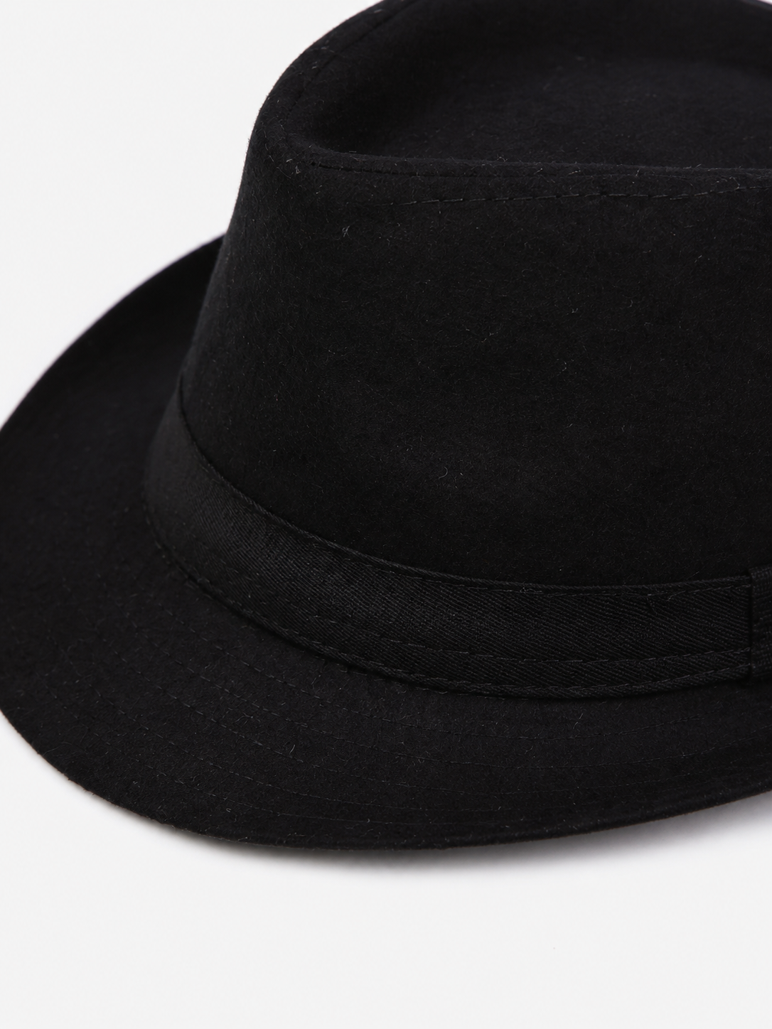 Carnival Fedora Hat with Ribbon and Wide Brim