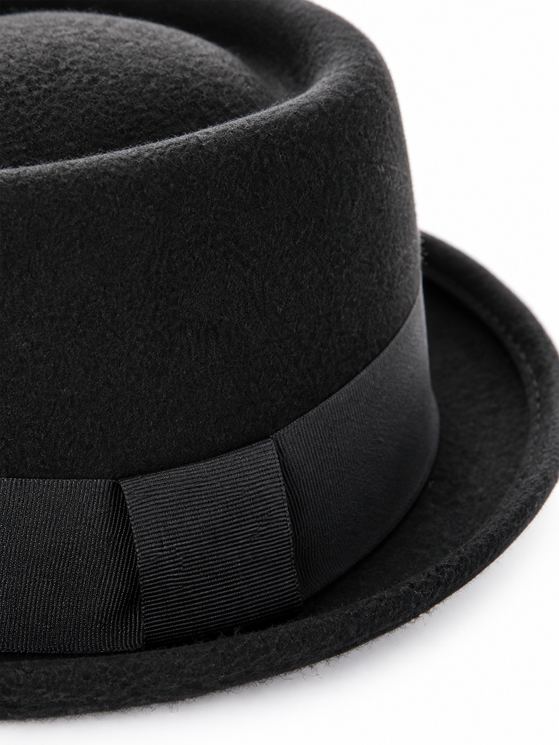 Black Carnival Fedora Hat with Ribbon