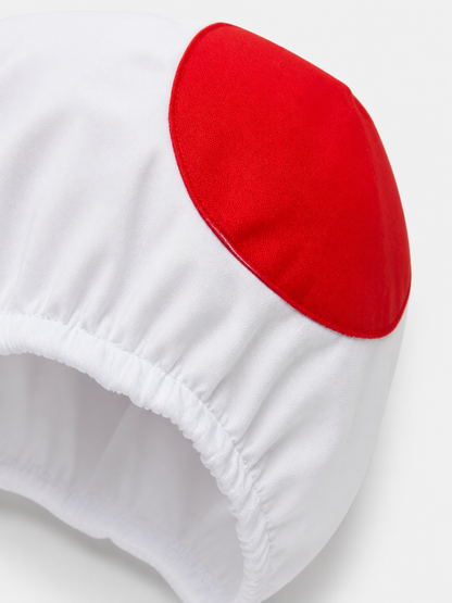 Mushroom Carnival Hat with Red Circles