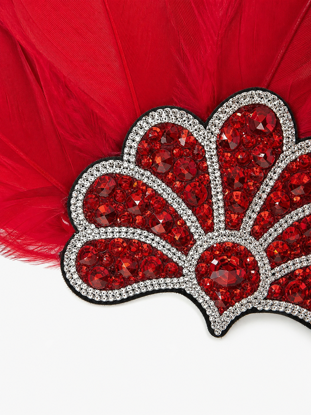 Carnival Headpiece with Red Feathers