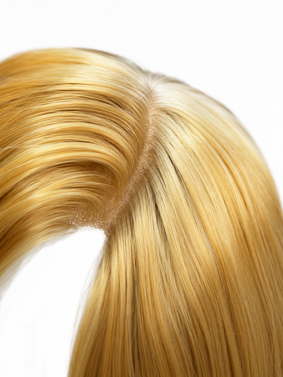 Golden short carnival wig with bangs