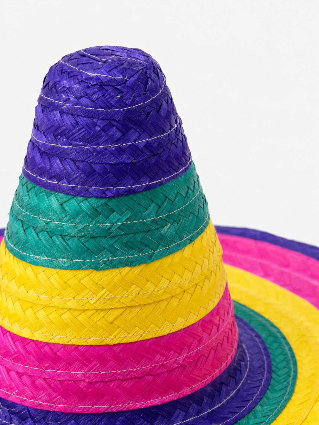 Purple Wide-Brim Carnival Hat