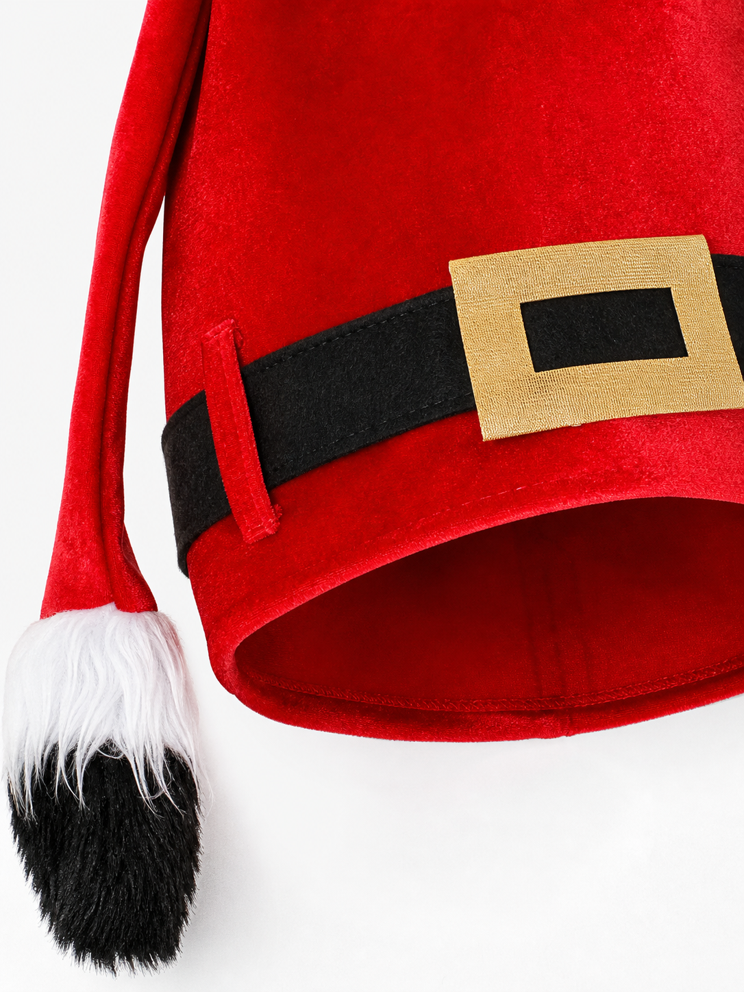 Christmas Carnival Hat with Fuzzy Trim