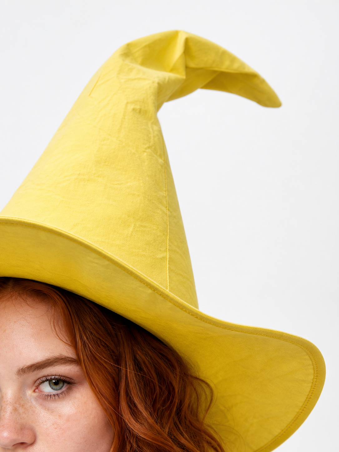 Yellow Witch Costume Hat for Halloween