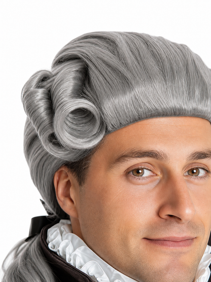 Gray Carnival Colonial-Style Wig