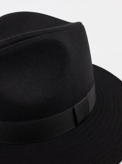 Carnival fedora hat with a wide brim