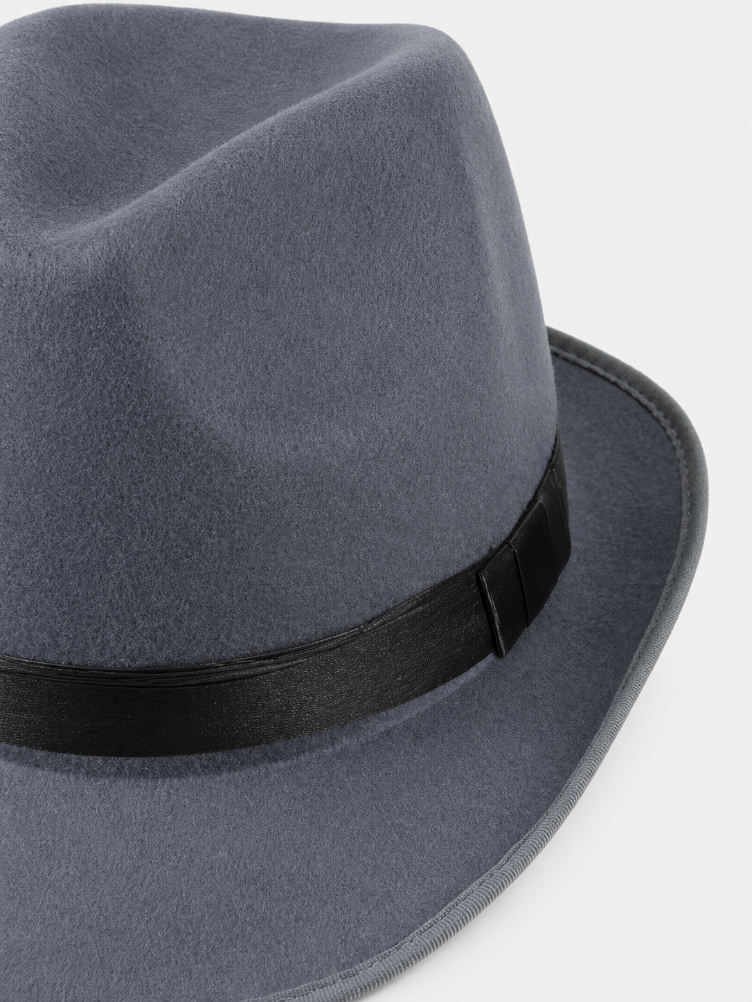 Carnival fedora hat with a short brim and ribbon